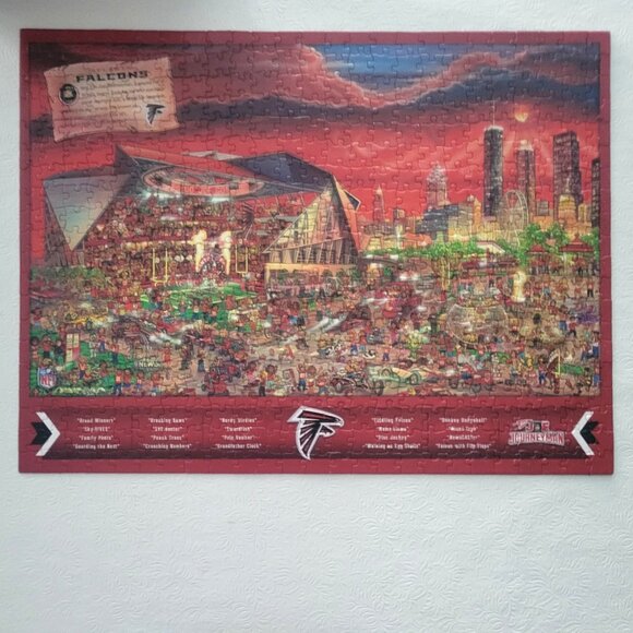 Atlanta Falcons NFL Puzzle Search Puzzle “Can You Find Joe?” 500 Pieces Made in - Picture 3 of 11